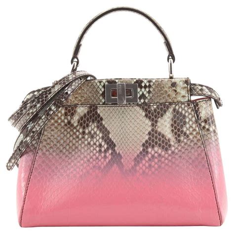 fendi peekaboo python|peekaboo bag.